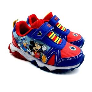 Disney Mickey Mouse Boys Shoes Light Up Sneakers Children Kids Footwear
